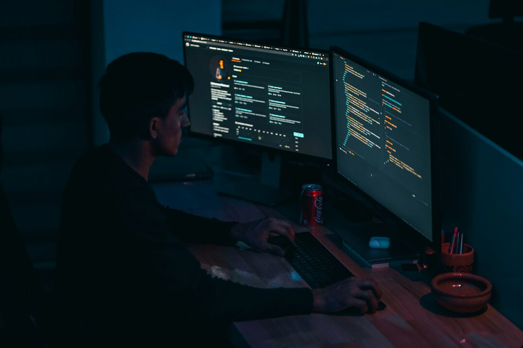 developer working remotely